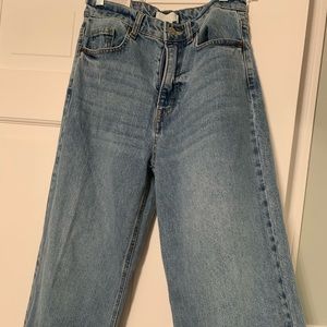 Brand new H&M raw hem jeans